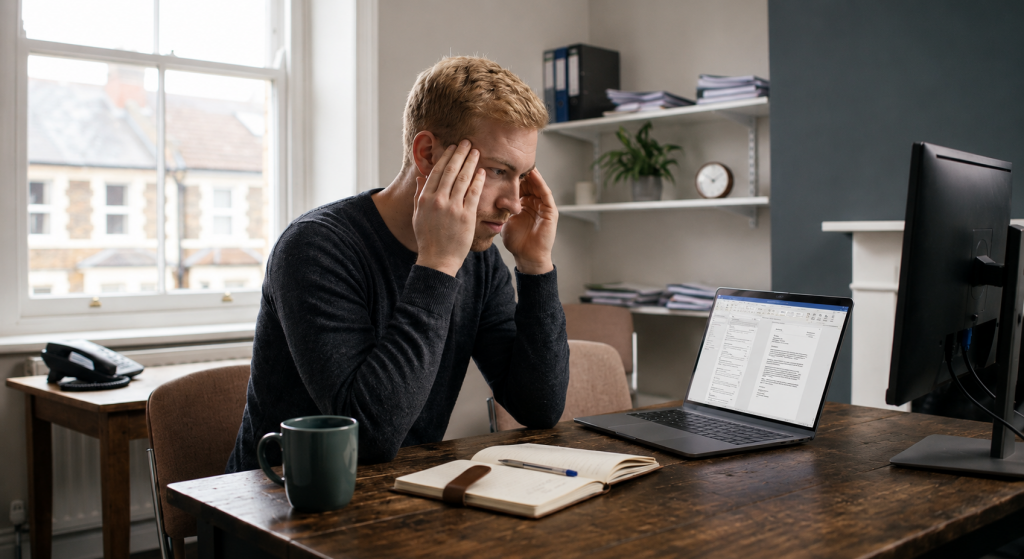 Manager identity shift — over-checking as a sign of unresolved transition