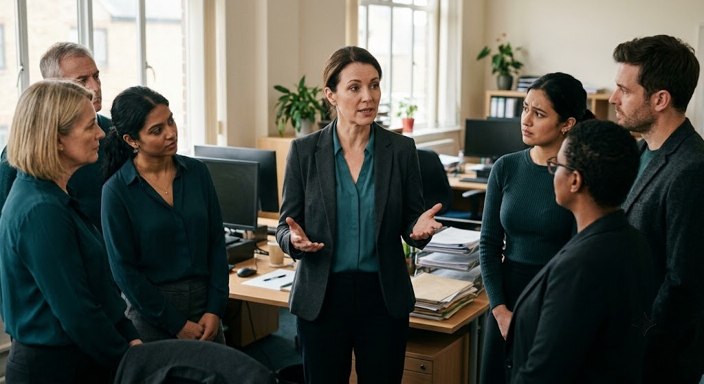 Managing a team through change — announcing a change to the team