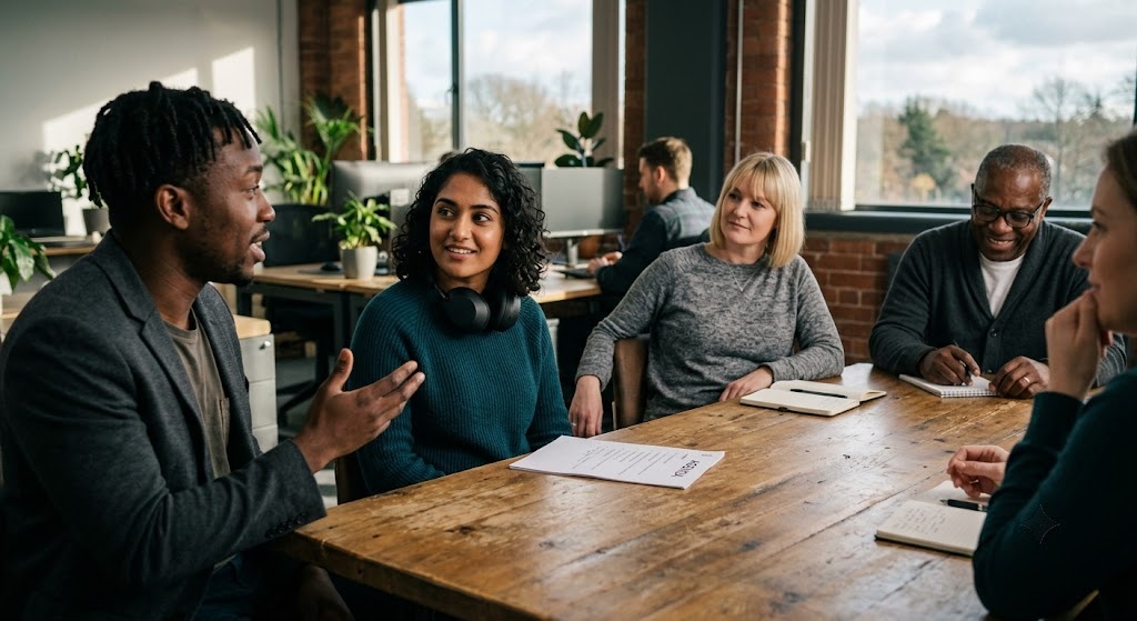 Supporting neurodiverse employees — an inclusive team meeting with simple practical adjustments