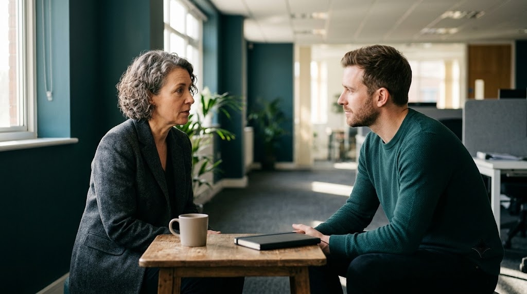COMPASS Conversation Model — centring and calm before a difficult conversation